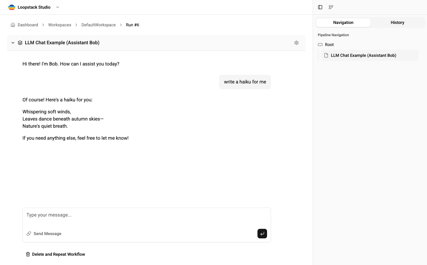 Loopstack Studio workflow example 1
